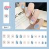 24Pcs Korean Fresh Style Artificial Press-On Nails Full Cover Detachable Fake Fingernails Freshen up Your Look with Nails Patch