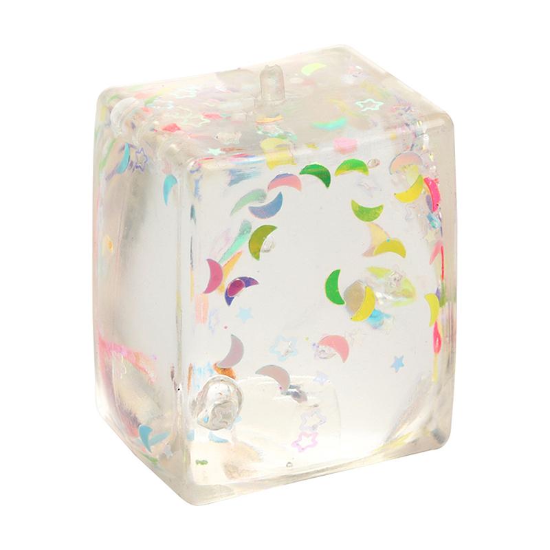 1 Piece Maltose Simulated Tofu Small Ice Cubes Tpr Block Decompression Toy Slow Rebound Polar Light Colorful Squeeze Toys A4