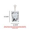 INS Bow Design Card Sleeve Keychain Bag Pendant DIY Design Photocard Holder Transparent Card Cover
