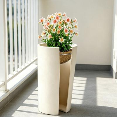 Yousheng Adjustable Planter Insert Riser Stainless Steel Planter Riser with Chains Hooks Rustproof Heavy Duty Plant Riser Inside Planter for Indoor