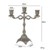 Tapered Candle Holder Farmhouse Decoration Zinc Alloy Church Home Candelabrum for Christmas Party Wedding Kitchen Counter Hotel