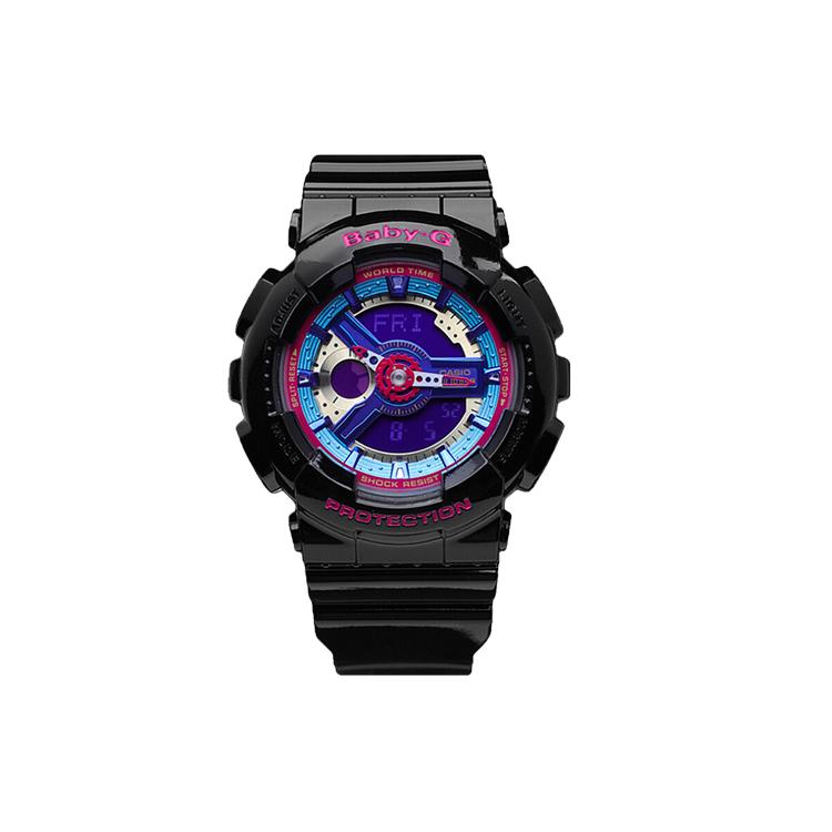 CASIO Women s BABY-G Blue Watch BA-112-1A BA-112-1A Black Strap