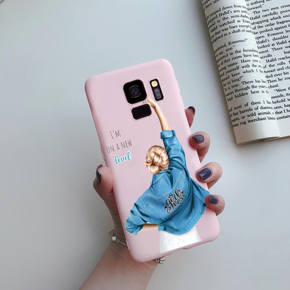 Fashion Daisy Flower Cute Silicone Cartoon Phone Case for Samsung Galaxy S9 S9 Plus Samsung S 9 Samsungs9 Plus S9plus Case Cover