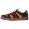 Gucci Screener Distressed Shoes Lace Up Low Top Stylish Skateboarding Shoes Men's Black 708296 0YIA0 1065