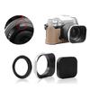 Mirrorless Camera Lens Hood, Aluminum Build Various Size Prevents Lens Ghosting 37/39/40.5/46/43/49mm