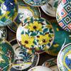 Waza no Kura Stylish Kutani ware small old Kutani porcelain peony ceramic small serving branded Japanese - plates, masterpieces, pattern, plates,