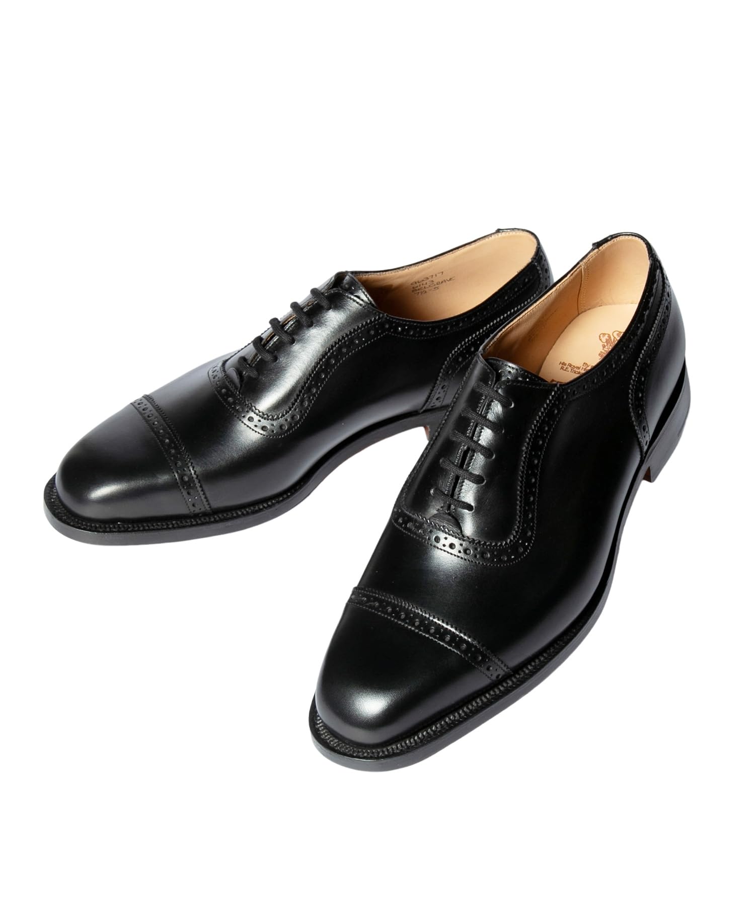 

6143 Belgrave Business Black Calf Leather 5 Sizes Tricker s Shoes, Sole, Fit, Men s, 28.0cm-28.5cm [Used] чорний