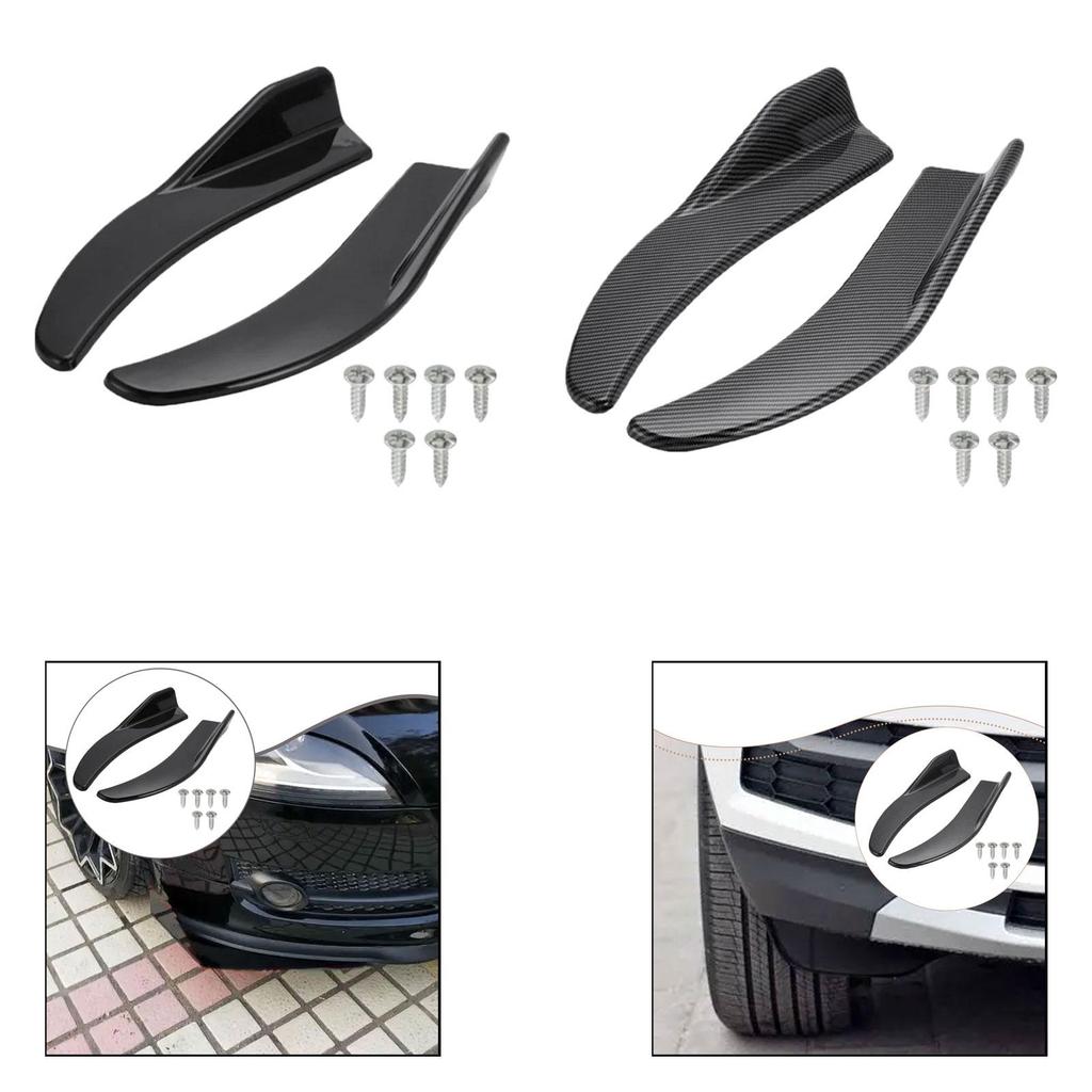 Premium ABS Plastic Car Corner Spoiler Diffuser Splitter Protector for Car Decorative Strip Accessories