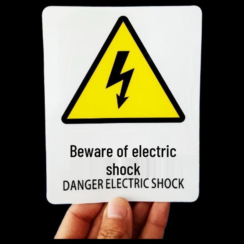 Brangdy Beware of Electric Shock Warning Sign