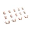 Temperament Versatile Wearing Nail Three-Dimensional Irregular Magic Mirror Powder Metal Texture Japanese Milk White Printing Nail Art