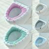 Winter Warm Toilet Seat Cover Mat Bathroom Toilet Pad Cushion with Handle Thicker Soft Washable Closestool Warmer Accessories