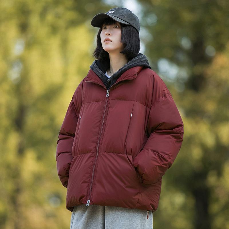 

Men s cotton clothes Winter new men s clothing Thickened double-open zipper cotton clothes ins Casual bread 4XL красный