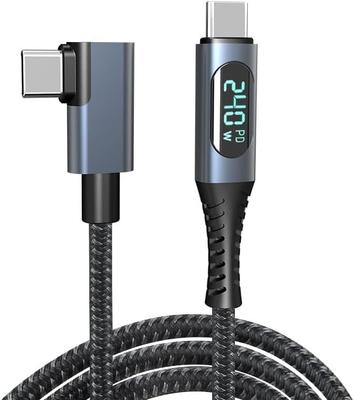 BOEN zu PD Schnell 240W Thunderbolt 3 Ausgang Bildschirm USB Laden Daten Video Langlebig Kompatibel mit und Anderen Geräten Typ-C Typ-C Kabel, 1,2m,