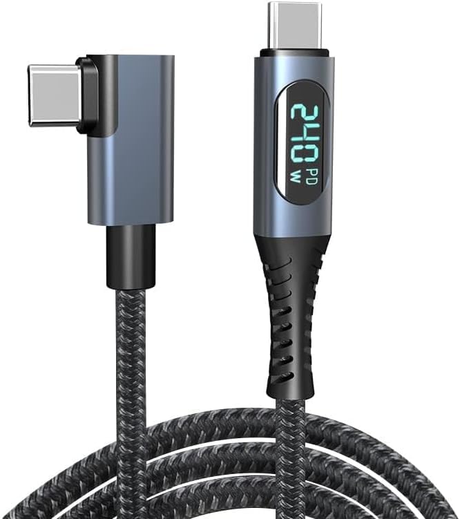 

BOEN to PD Fast 240W Thunderbolt 3 Output Screen USB Charging Data Video Durable Compatible with and Other Devices Type-C Type-C Cable, 1.2m,