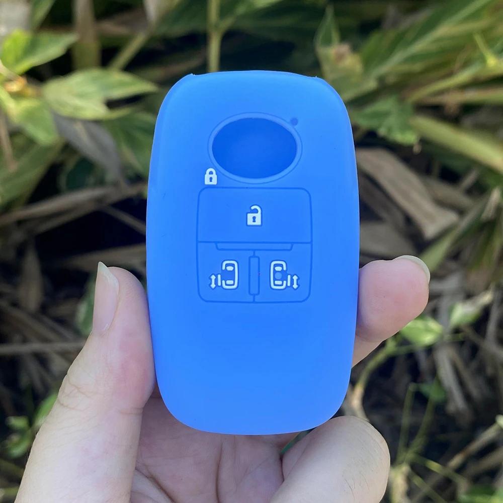 Rubber Car Key Fob Cover Silicone Protector Case Shell for Toyota RAIZE for Daihatsu Rocky 4 Buttons Fob Key Chain Accessories