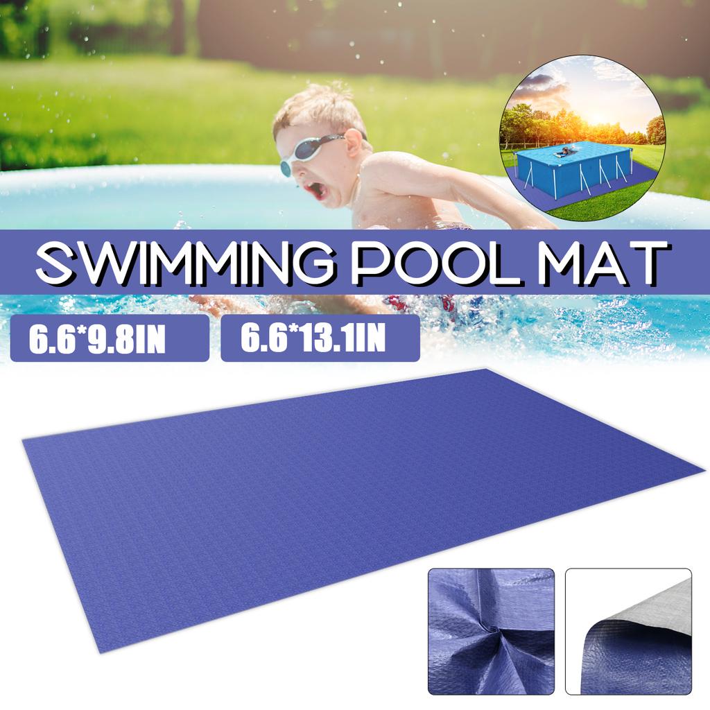 KENANLAN Swimming Pool Cushion Pool Protection Mat Rectangular Pool Mat for The Above Ground Swimming Pool 338 239cm