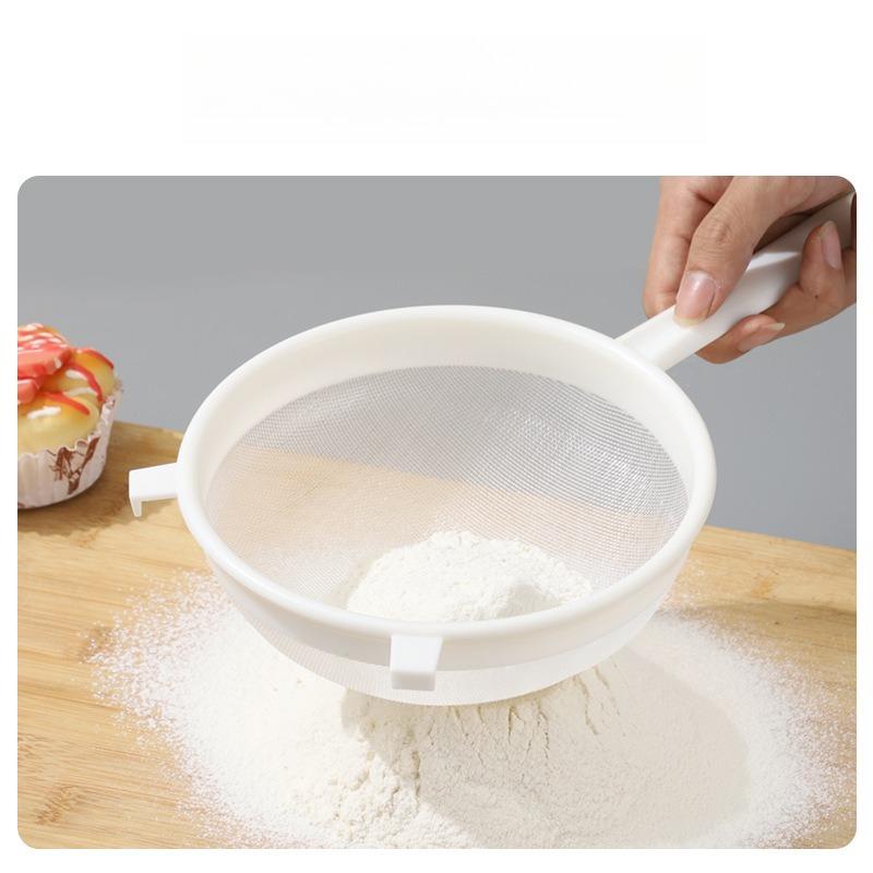 Ultra Fine Mesh Strainer With Handle Plastic Colander Food Juice Strainer Yogurt Mesh Sieve Mini Separation Net For Kitchen