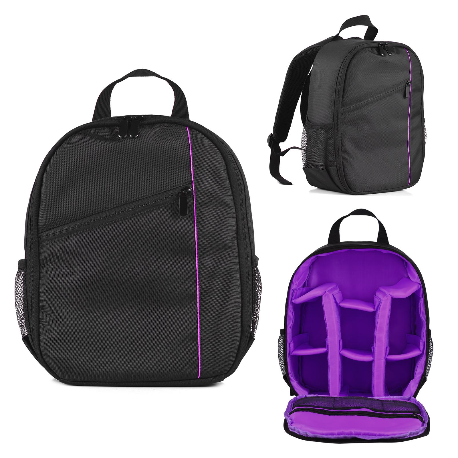 

Небольшой рюкзак для камеры, сумка для уличной камеры, водостойкий противоударный чехол для камеры, замена чехла для камеры фиолетовый