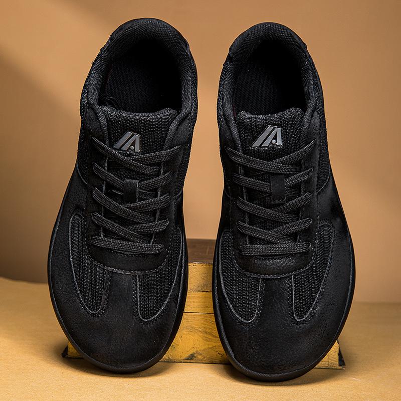 

Fashion Casual Zero Soles Wide Toe Shoes Comfortable Barefoot Shoes Minimalist Men Running Sneakers Mesh Breathable Sport Shoes 39 чорний