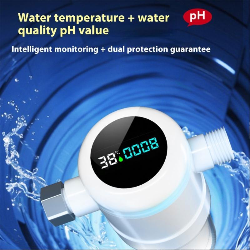 Advanced Scale Reduction Filtration System For Heated water Heaters With Temperature Display Simply set up Corrosion Resistant ABS Construction