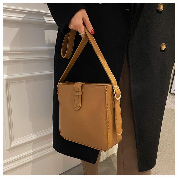 PU Leather Women's Tote Bag Shoulder Bags New Fashion Ladies Bucket Handbag Crossbody Bag