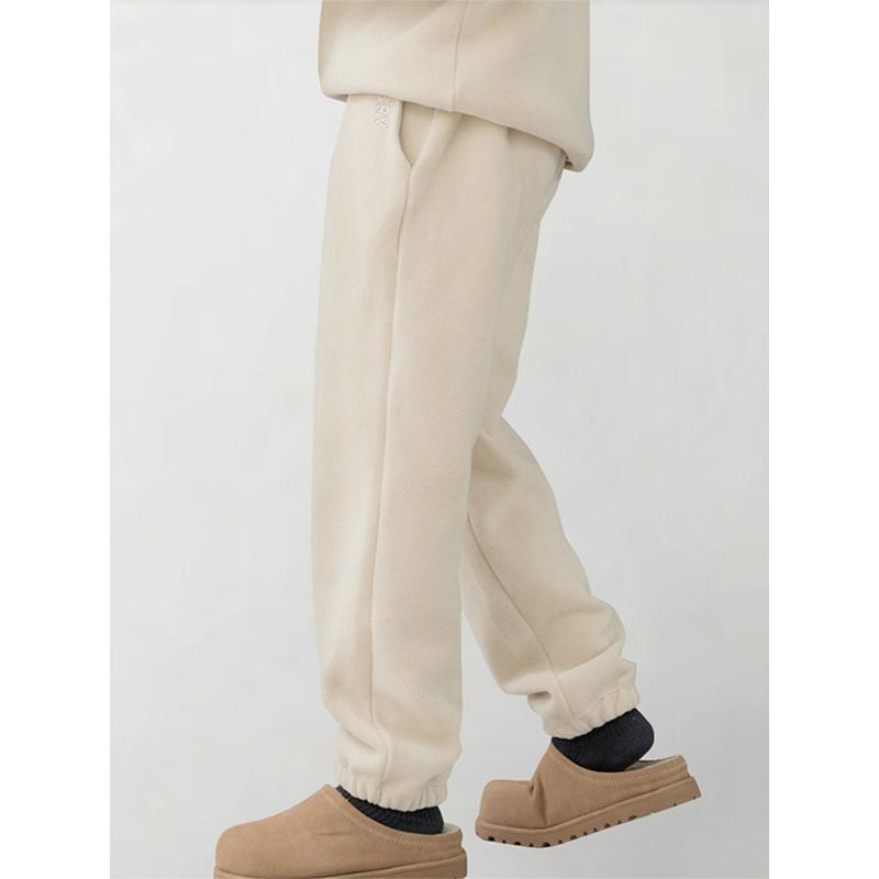 Autumn Winter Men'S Casual Pants American Style Youth Plus Size Fleece-Lined Sweatpants Trendy Brand Versatile Thickened Pants For Men