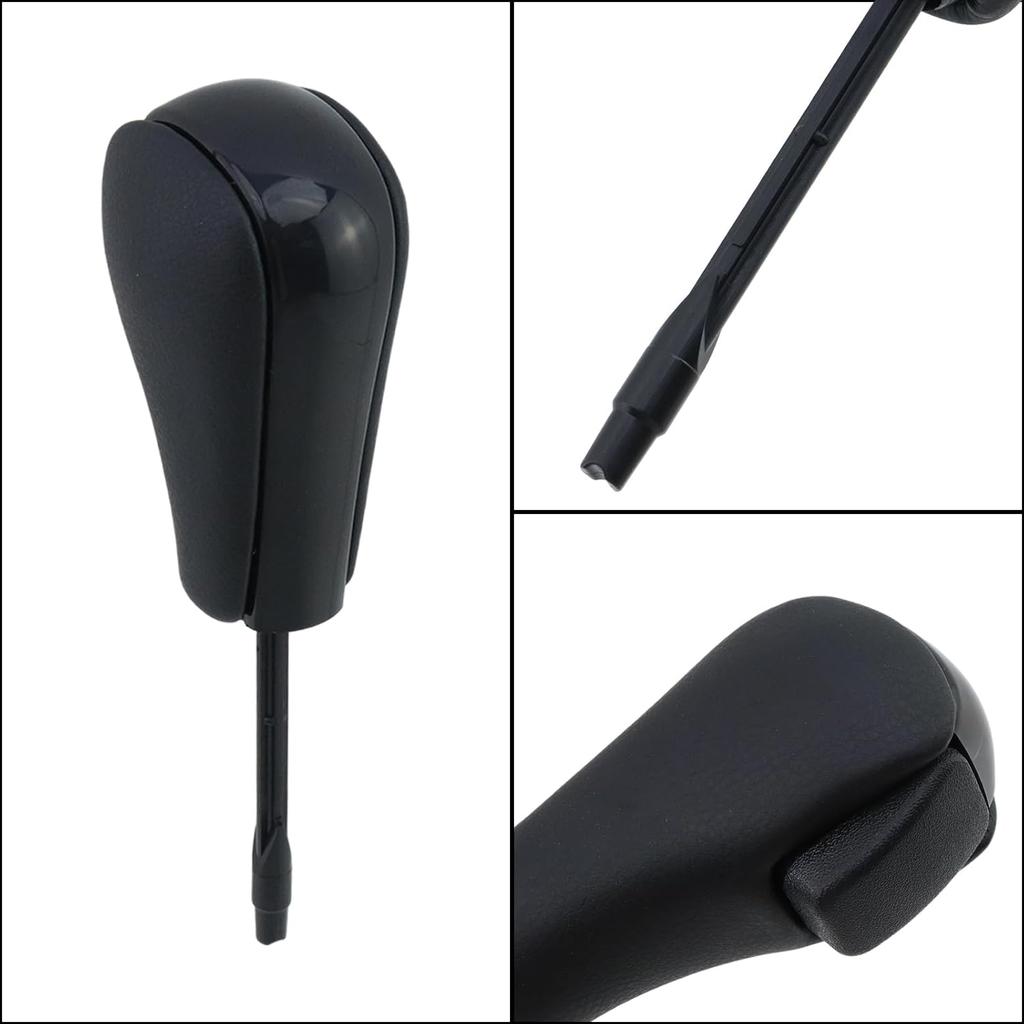 1 Pcs Gear Shift Knob Plastic Long Version Automatic Gear Shift Knob Suitable for BMW E36 E46 E39 E60 E61 E38 Z3 X5 E53, Black