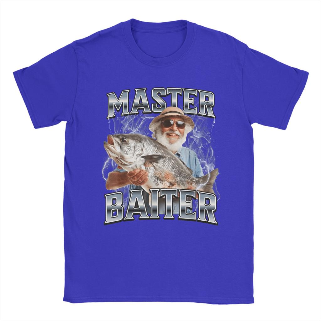 Oversized T Shirt Summer Master Baiter Fishing T-Shirts  Cotton Tshirt for Men's Y2K Classic Big Size Short Sleeve Clothes