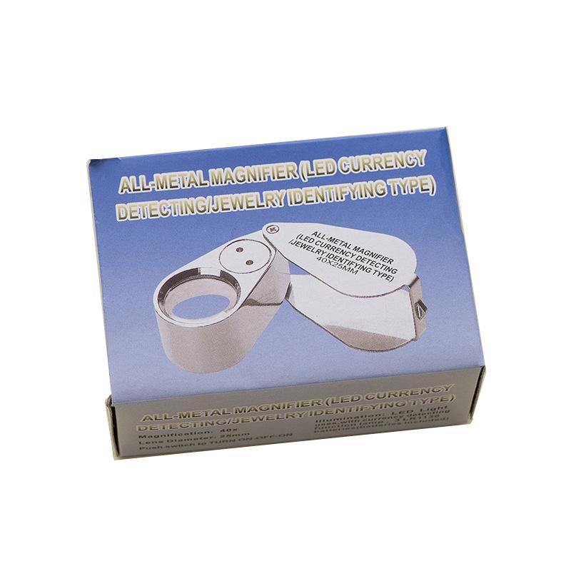 1Pc Sales with Banknote Inspection Function with Lamp Large Diameter Jewelry Mirror Magnifying Glass Banknote Inspection Lamp