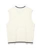 Lee Cable Knit Vest Ivory