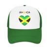 Jamaica Jamaican  Merch Mesh Foam Trucker Hat Summer Cooling  Meshback Sun Caps Casual Adjustbale