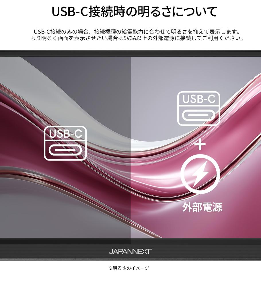 JAPANNEXT IPS Panel Mobile Monitor Full HD x Mini Freestanding Felt Case Included 15.6-inch JN-MD-i156F-LE, (1920 1080) Resolution, HDMI, USB-C,
