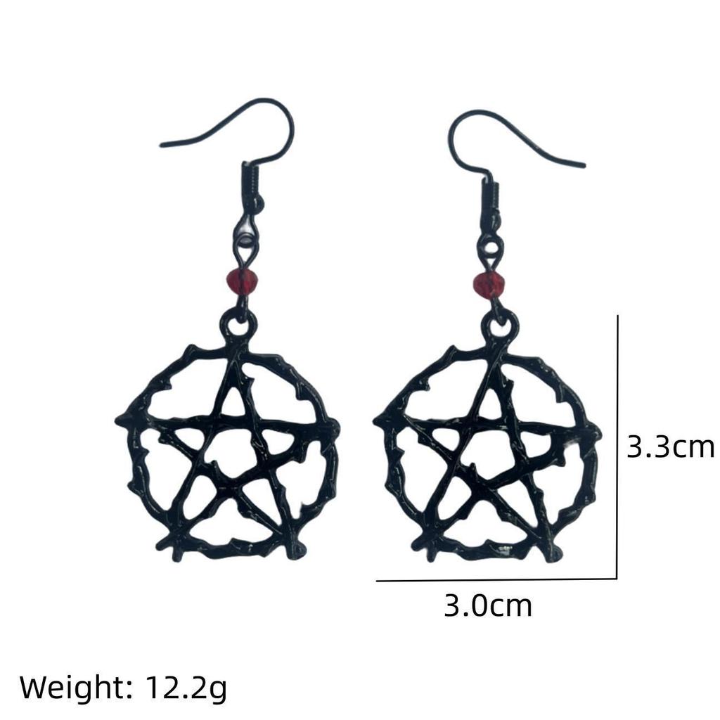Geometric Star Alloy Earrings For Women Cool Style