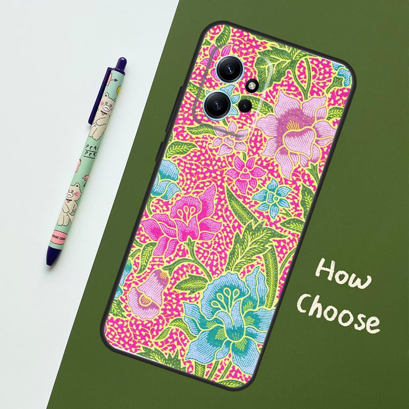 Batik Pattern Case For Xiaomi Redmi Note 13 10 11 12 14 15 Pro Plus Cover For Redmi 15C 15 14C 10C 12C 13C