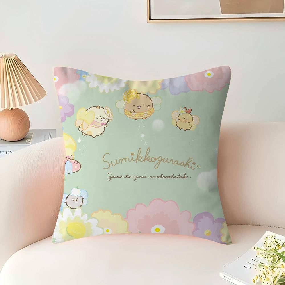 Sumikko Gurashi Cushion Cover Pillowcase Upholstery Sofa Throw Pillow Home Decor Pillowcas