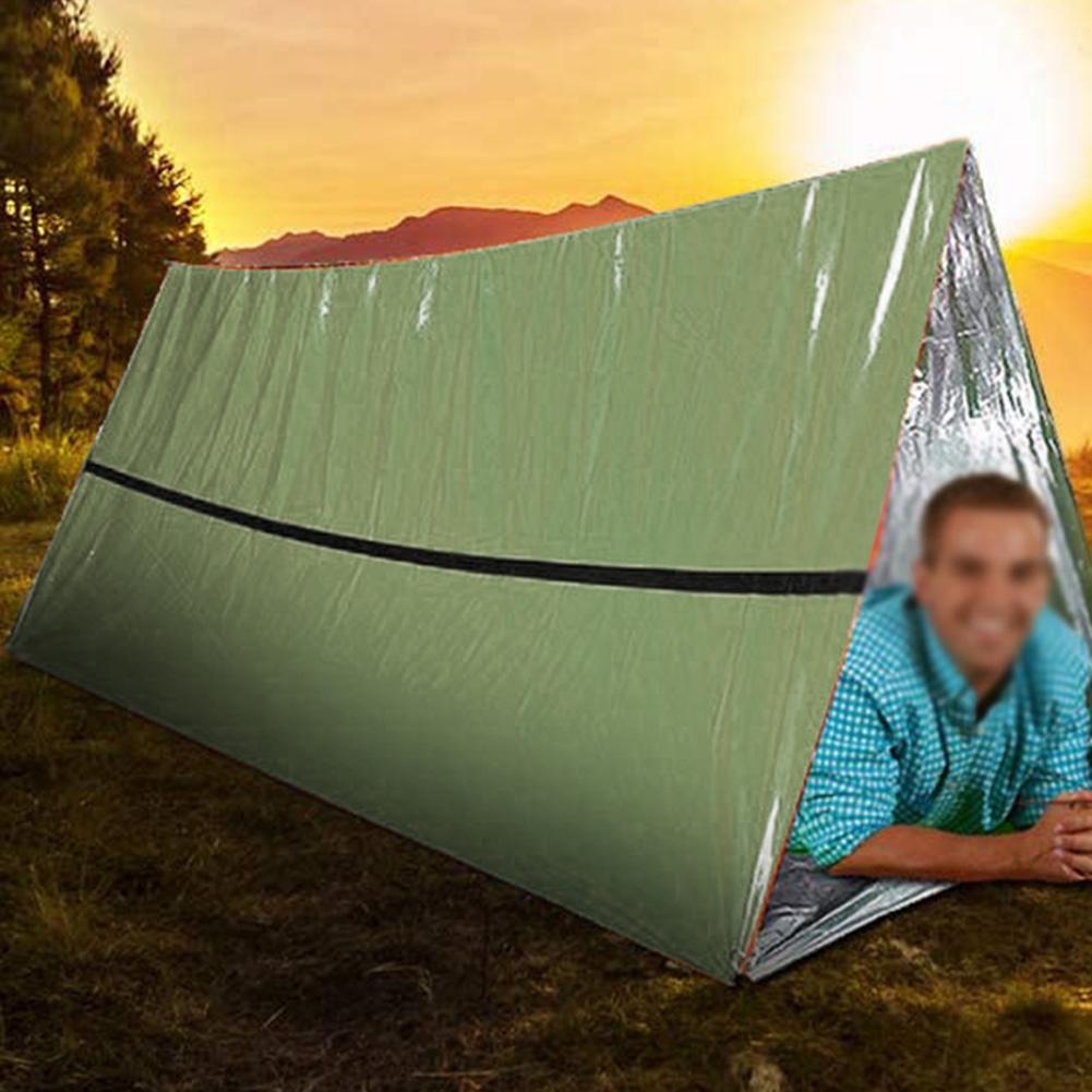 Emergency Sleeping Bag Emergency Blanket Portable Thermal Sleeping Bag Survival Gear for Camping Hiking Outdoor Adventure