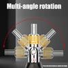 Ratcheting Screwdriver Bit 14 Tip 360 Degree Rotating Head Carbon Steel Construction Comfortable Grip For Prolonged Use
