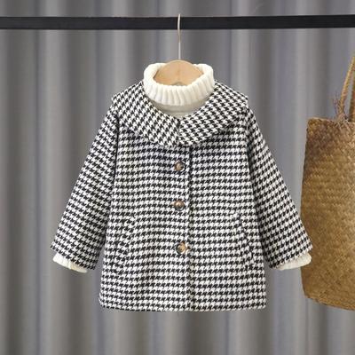 Girls' Autumn And Winter Thick Woolen Jacket