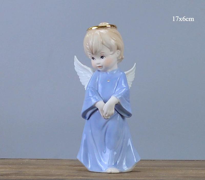 

Керамические украшения с персонажами, украшения для винного шкафа в фойе гостиной в европейском стиле в виде маленького ангела, предметы домашнего декора ручной работы