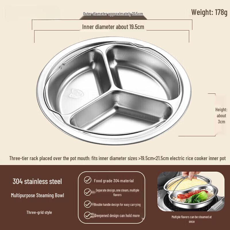 304 Stainless Steel Multi-Purpose Steaming Plate