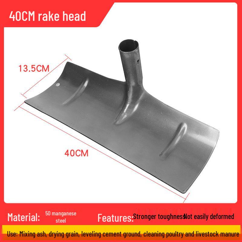 Mehrzweck-Stahlrechen-Werkzeug: Bauernhof, Geflügel, Mist- und Schneeabstreifer