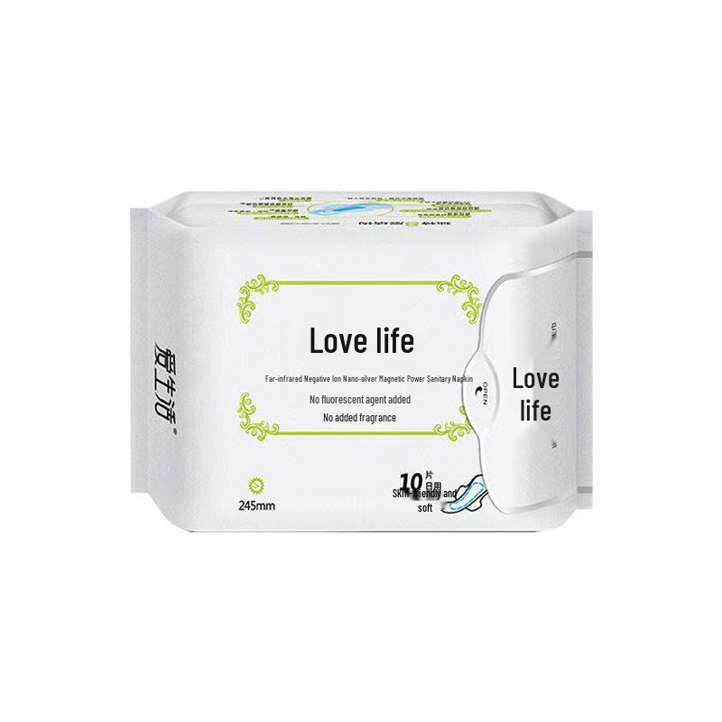

Green Leaf Love Life Sanitary Napkins: Day & Night Use, Extended & Mini Pads, Negative Ion, Breathable, Silk Thin, Menstrual Pads.