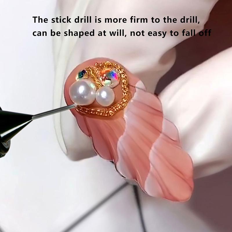 10Ml Nail  Adhesive Glue For Stick The Drill Transparent Nail Glue