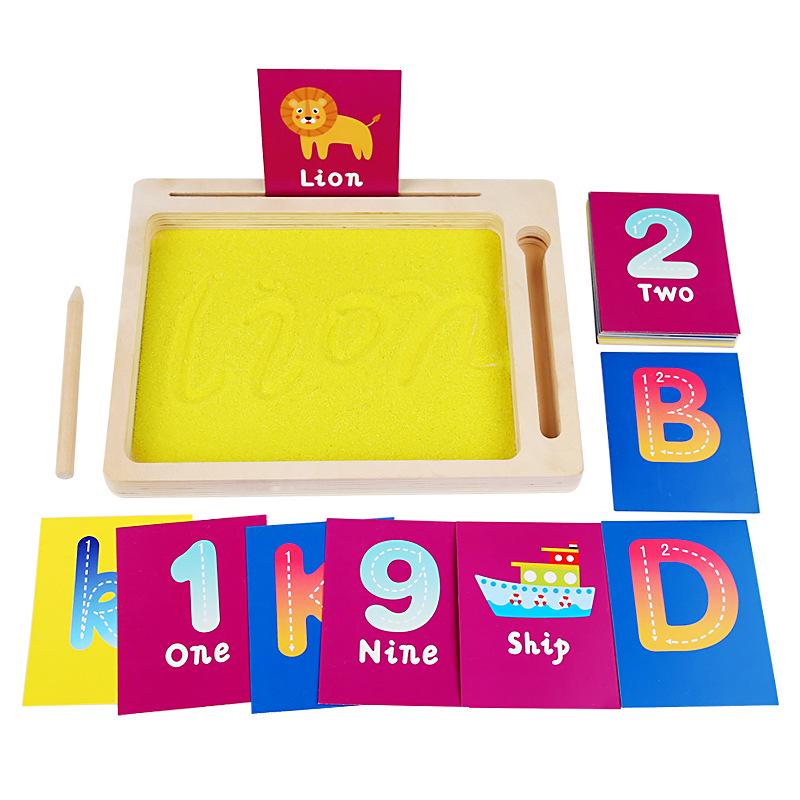 Montessori Sand Table for Kids: Numbers & Letters Writing Practice, Drawing, and Parent-Child Learning Tool
