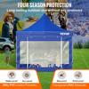 10 X 10 FT Pop Up Canopy Tent, Outdoor Patio Gazebo Tent with Removable Sidewalls and Wheeled Bag, UV Resistant Waterproof Instant Gazebo Shelter for