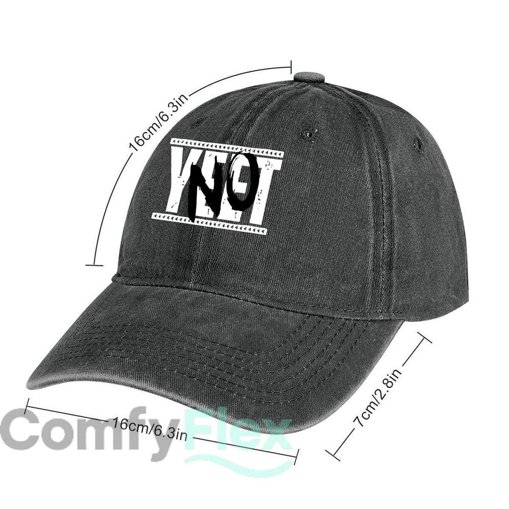 Bold “NO” Design Fashion Washed Baseball Cap Hat Outdoor Activities