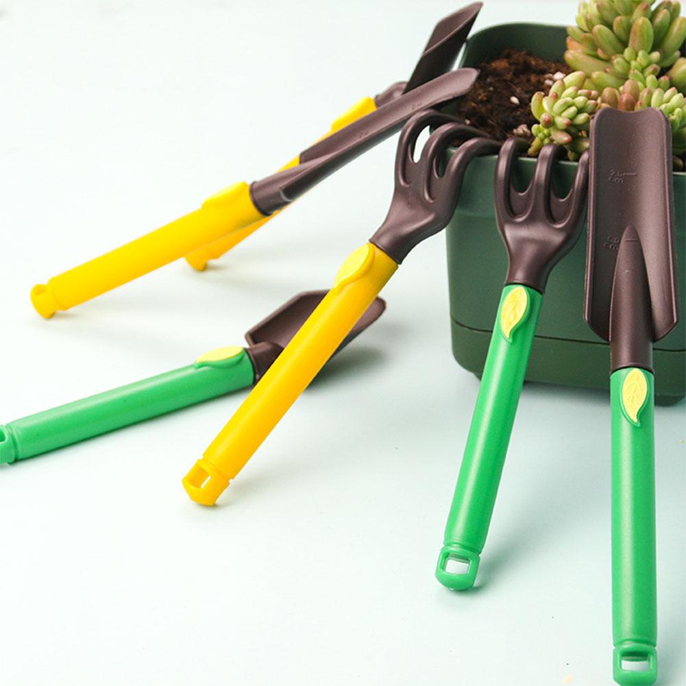 3PCS Gardening Tool Set Spade Shovel Rake for Home Gardening Kids Safety Toy