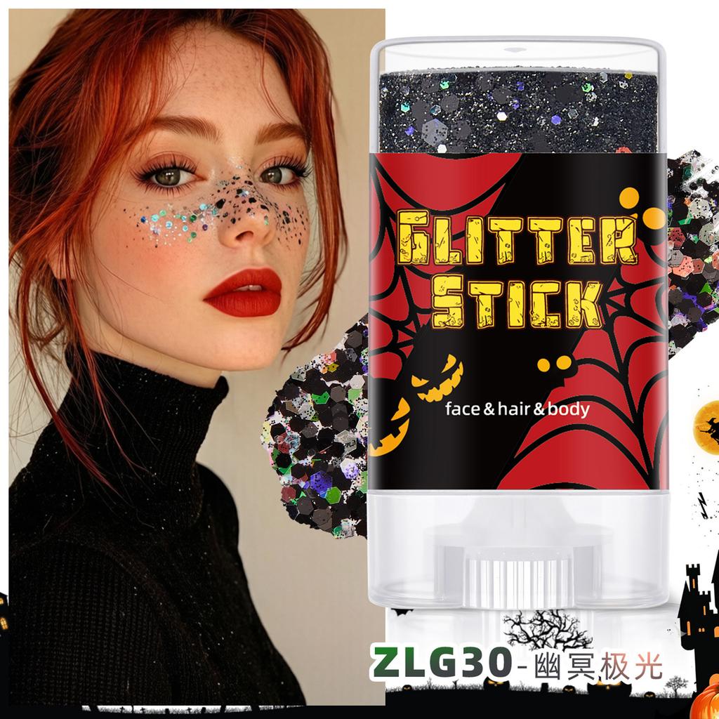 Halloween Body Stick for Costume Party Face and Body Decoration - Glitter Sticks for Festivals