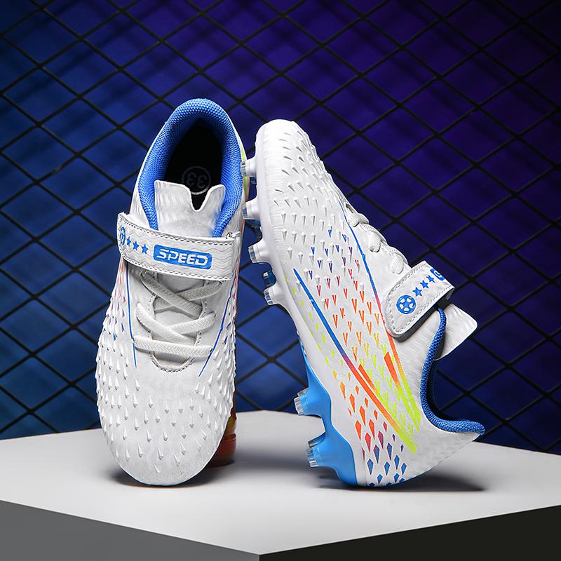 Kinder Fußballschuhe Society Schulfußballschuhe Stollen Rasen Turnschuhe Jungen Mädchen Outdoor Athletiktraining Sportschuhe