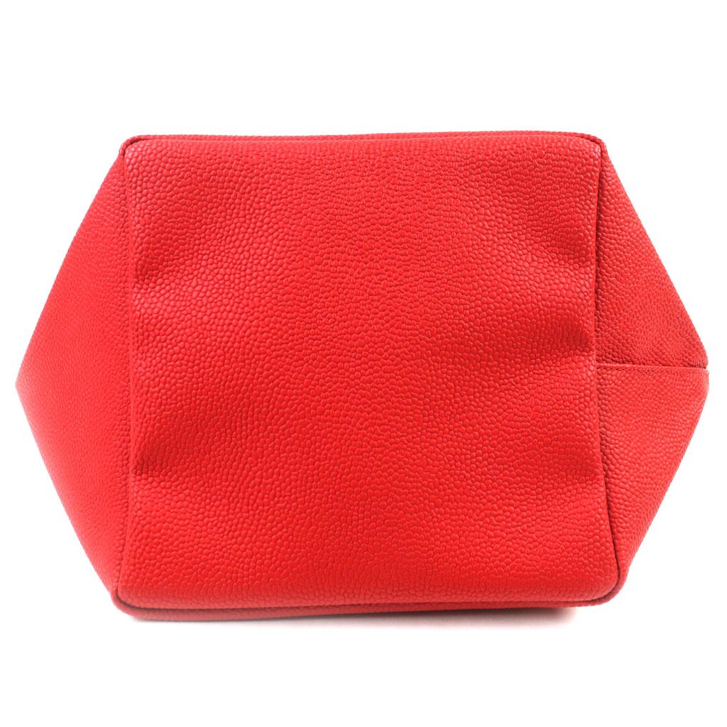 Herve Chapelier Tote Bag Red Coated canvas Women 707Gold Plated Used